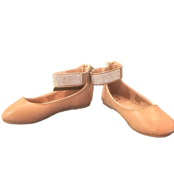 Little Girls Size 12 Tan BeBe Sandals Blinging Glam - Picture 5 of 7